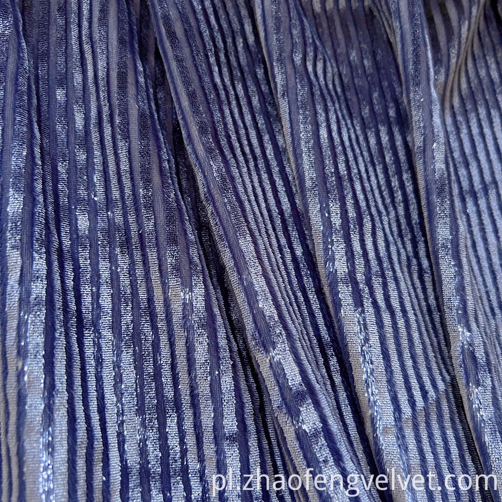 Stripe Cushion Velvet Fabric